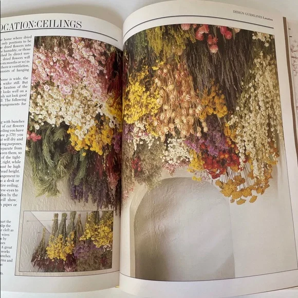 Vintage 80s Dried Flowers Floral Book DIY - Picture 6 of 9